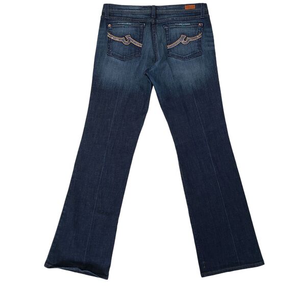 Vintage Plastic by Gly Bootcut Jeans Womens 13 Denim Embellished Y2K - Picture 1 of 12